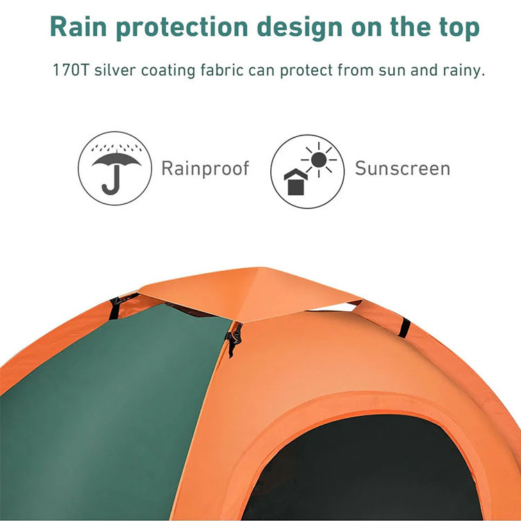 Custom Brand Ultralight Easy Instant Canvas Hiking Automatic Pop Up Camping Outdoor Tent