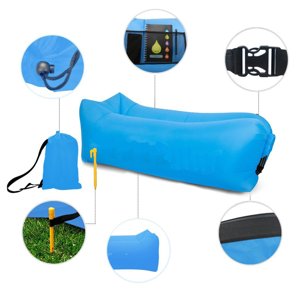 ODM Outdoor Camping Inflatable Sofa  Inflatable Couch Lounger Lazy Bag Air Sofa For Beach Sleeping Bag