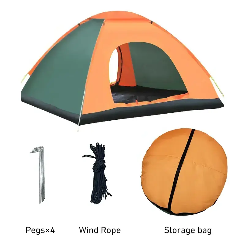 Custom Brand Ultralight Easy Instant Canvas Hiking Automatic Pop Up Camping Outdoor Tent