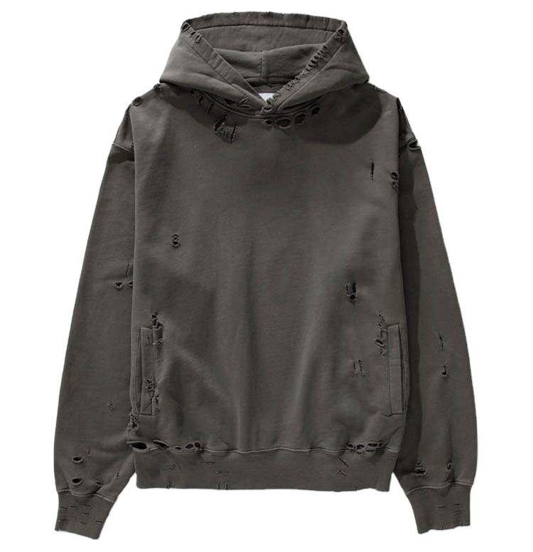 Boxy Fit Vintage Mineral Hoodie Unisex With Side Hidden Pockets Wholesale Cropped Stone Acid Wash Oversized Ripped Hoodie Men