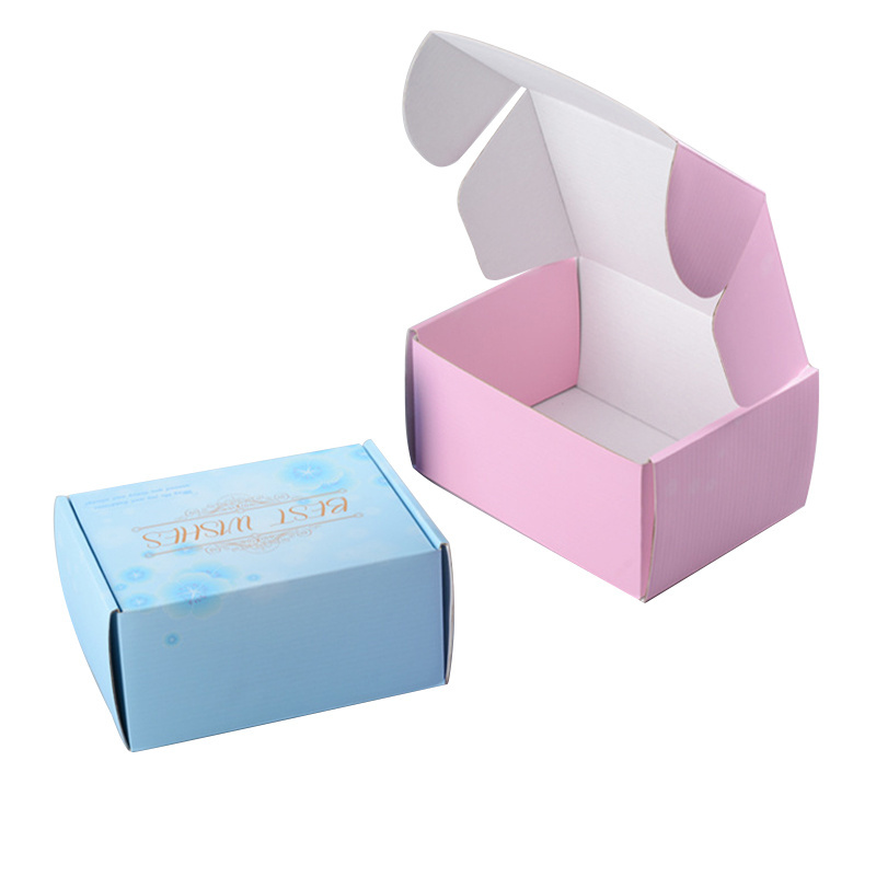 Wins Flying Low MOQ Mailer Paper Packing Boxes Wholesale Kraft 3 layers Corrugated Clothing shoes Collapsible Shipping BOX