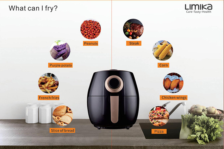 Air Fryer Black Fashion multi-purpose Pressure Cooker 5l Large Capacity Air Fryer With Accessories