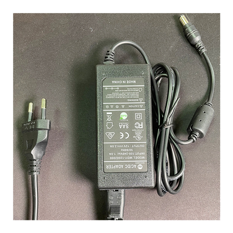 US AU EURO AC100-240V 2A 24W desktop transformer  LED AC DC12v adapter switching power supply