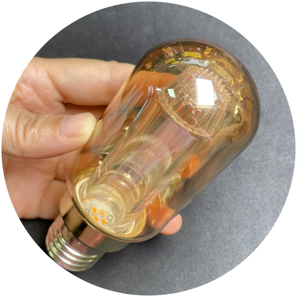 AC110V AC220V dimmable DT45 120mm 140mm 165mm 200mm 3W warm white 1800-2200K 200lm E27 Base LED filament edison bulb