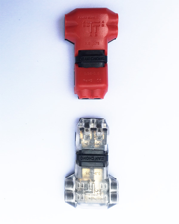 Lock Wire Electrical Cable Connector Red Insulated Quick Splice Terminals Crimp For Car Electrical Crimp Cable Snap