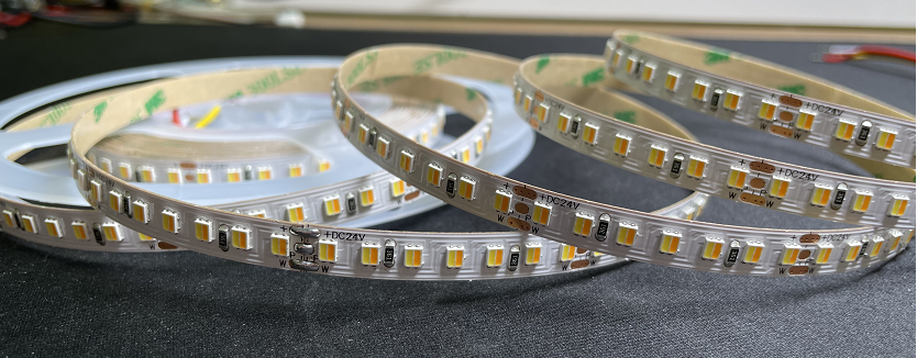 2835 CCT LED Strip 120eds/m CW/WW Dual White Color Temperature Adjustable Flexible Tape 5m 12V/24V Double Color