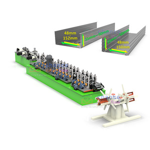 Fully Automatic Model Change and Size Adjustment Stud and Track Making Machine