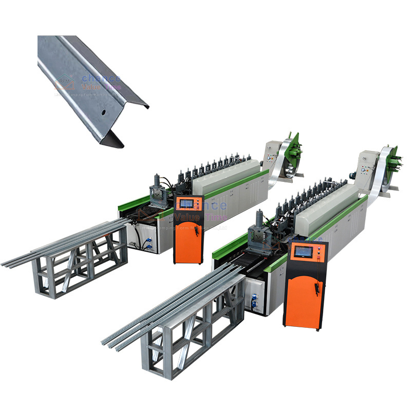 Liming customisable furring omega channel frame light steel keel drywall stud roll forming machine