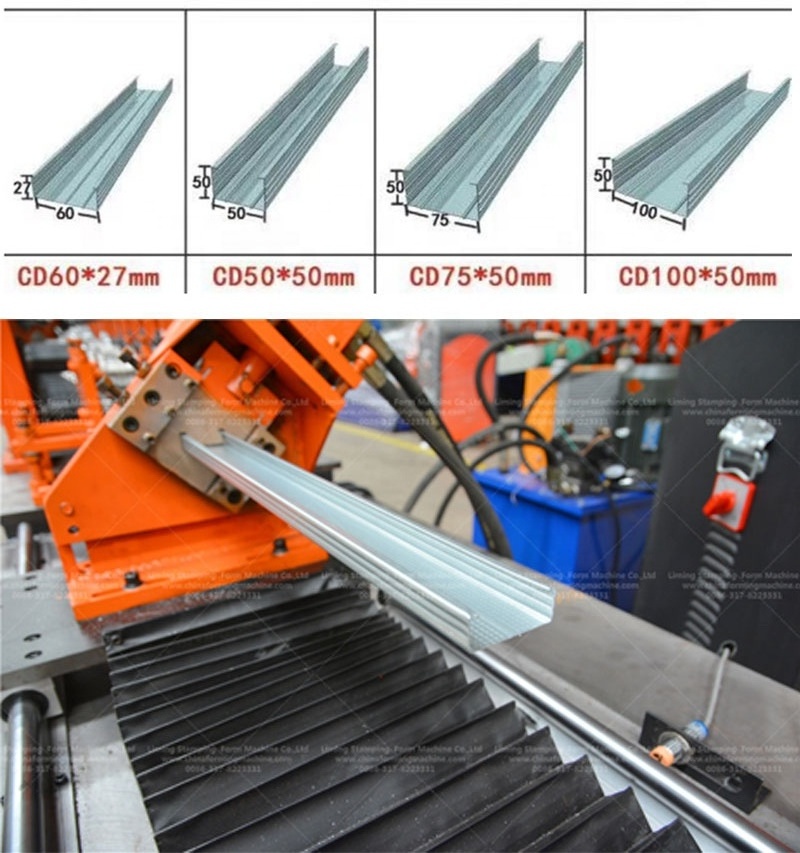 LM full size building drywall profiles metal stud and track roll forming machine