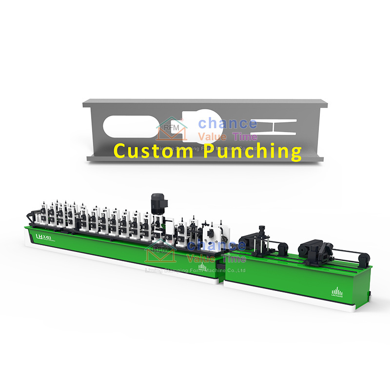 Fully Automatic Model Change and Size Adjustment Stud and Track Making Machine