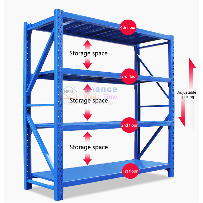 Lockheer Boltless 4 Tier Garage Shelving Storage Rack Units For Space Organization