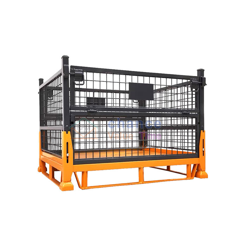 Factory boutique hot sale Metal swing box  Logistics iron box  Heavy duty products steel crates