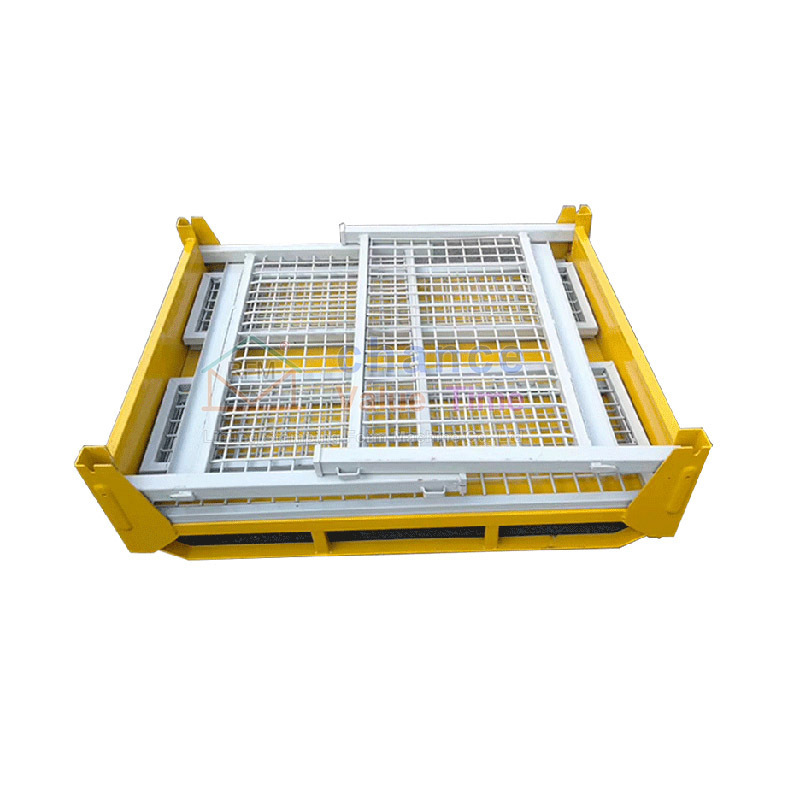 Factory boutique hot sale Metal swing box  Logistics iron box  Heavy duty products steel crates