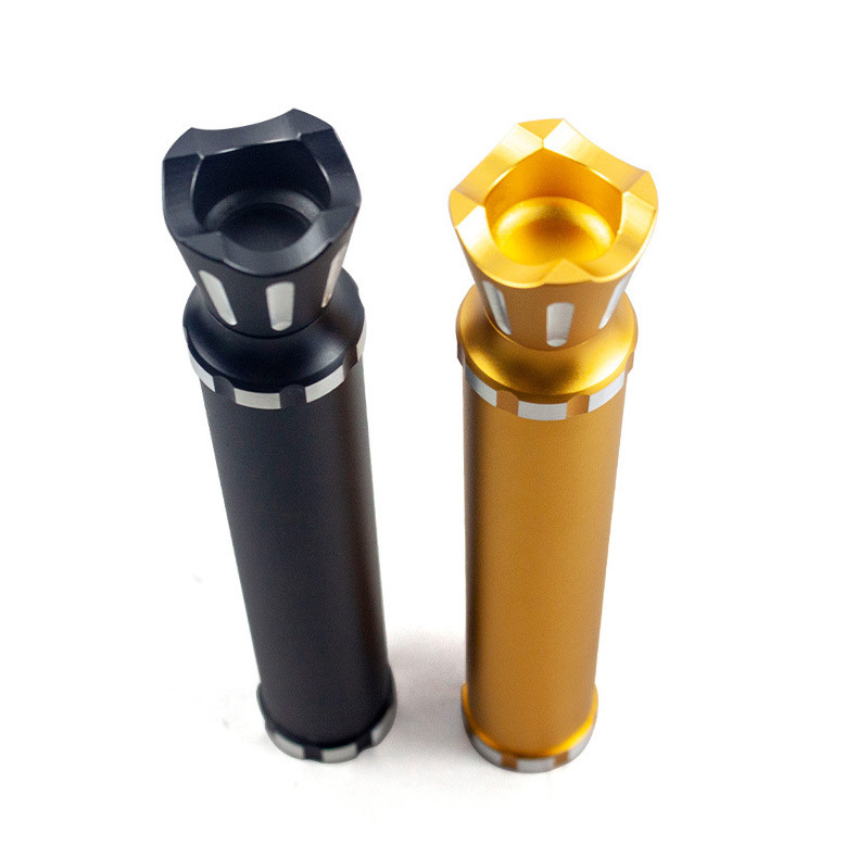 Factory direct sales multifunctional storage tube sealed cigar tools wholesale metal aluminum alloy cigar tube puncher