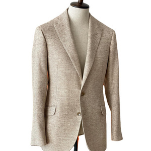 Manual Customization Special Design Men Wedding Suits Full Canvas Slim Fit Wool Fabric Man Suit