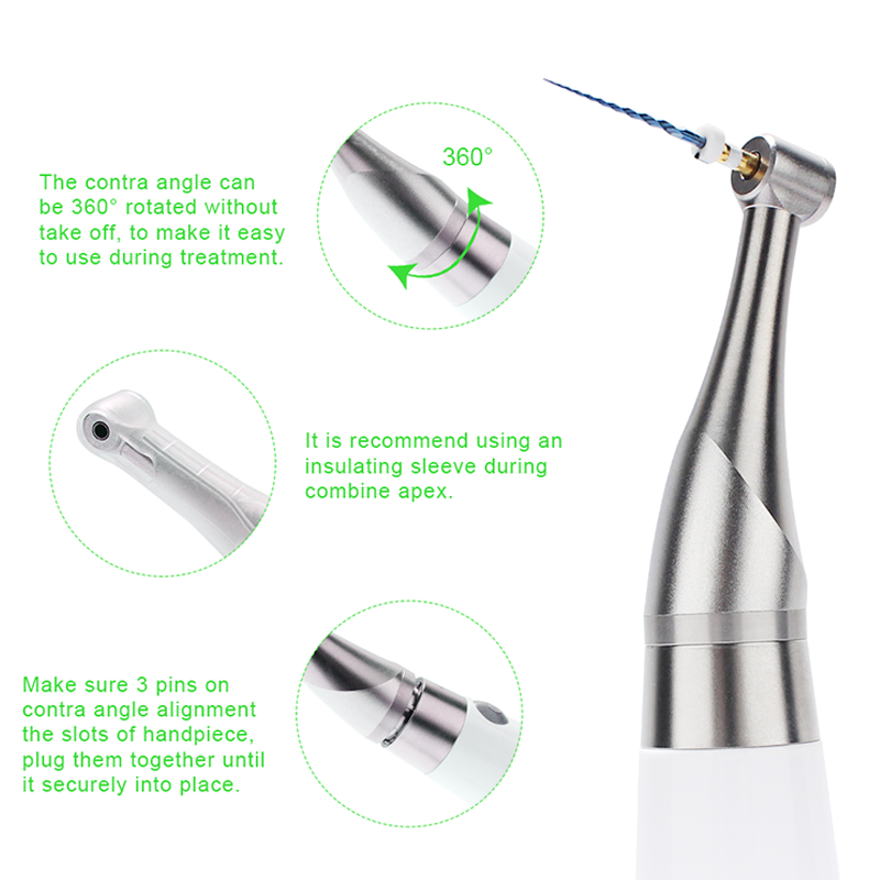 EP-Pro dental endo motor and apex locator 2 in 1 dental brushless motor dental endo rotary motor machine 6:1 contra angle head