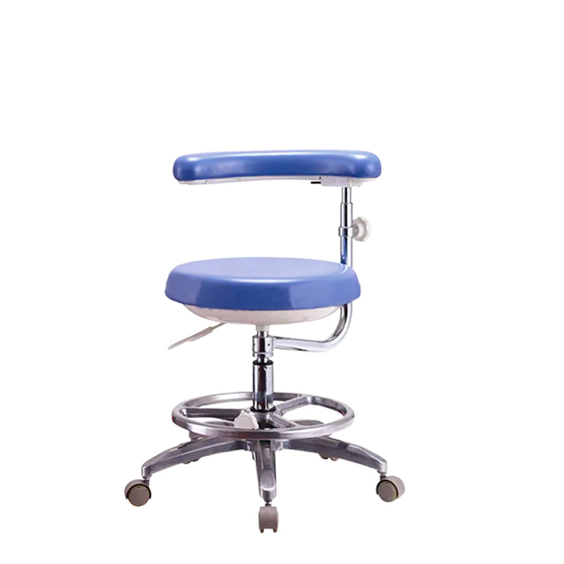 High quality  Adjustable dental doctor stool chair / PU Material dental chair for dental unit foot controlled saddle chair