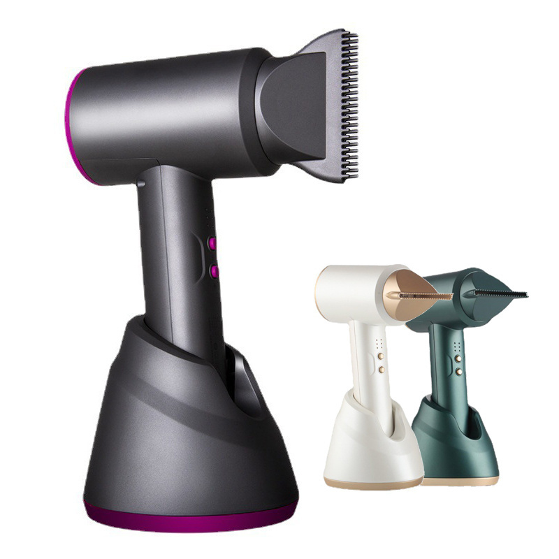 Cordless Handheld Hair Dryer Portable Battery Travel Cold Hot and Air Blower with 2 Different Concentrators Nozzle Fast Charging