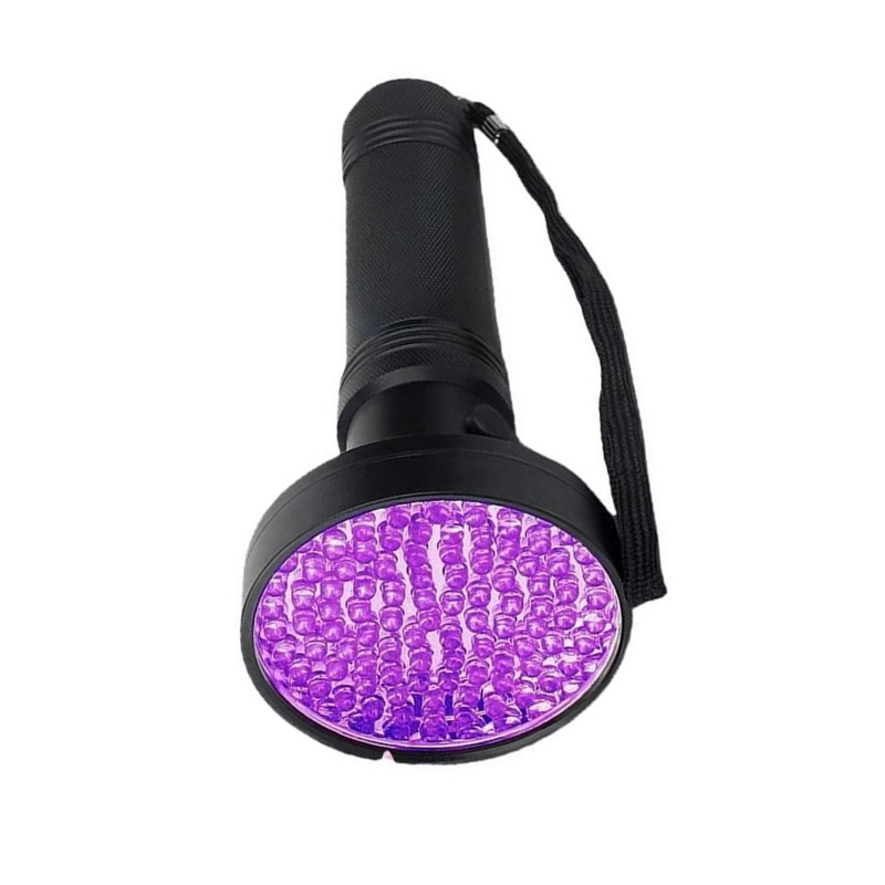 100LED purple light flashlight scorpion flashlight mask fluorescent agent detection flashlight