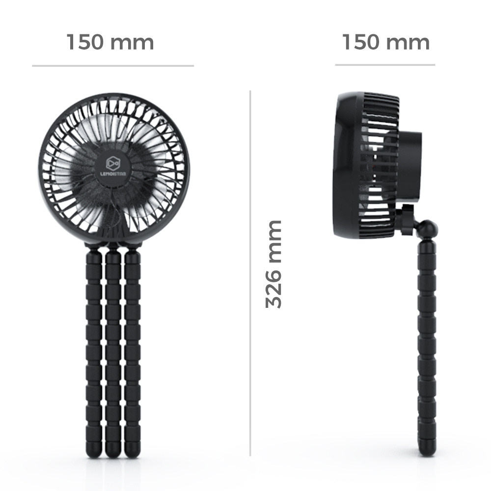 Rechargeable 5V2A Octopus clip tripod stand Battery Operated Electric Air cooling portable mini Fans For Home