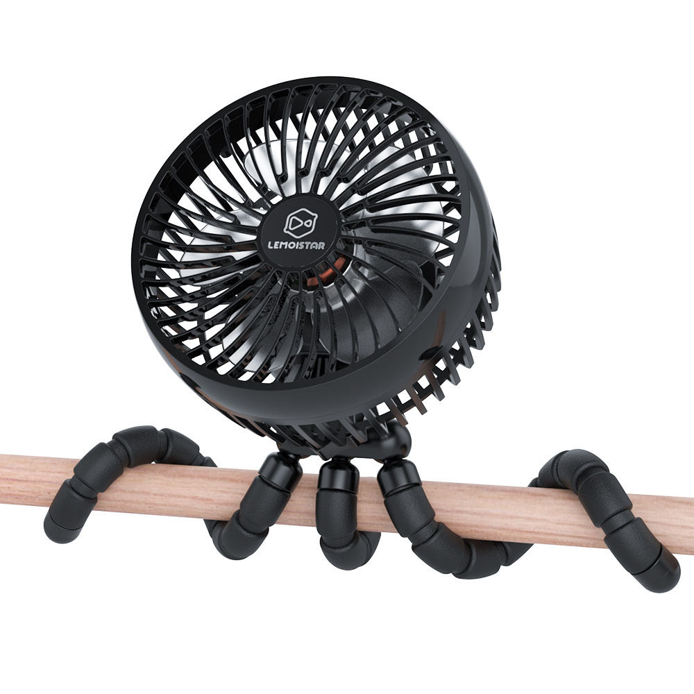 Rechargeable 5V2A Octopus clip tripod stand Battery Operated Electric Air cooling portable mini Fans For Home