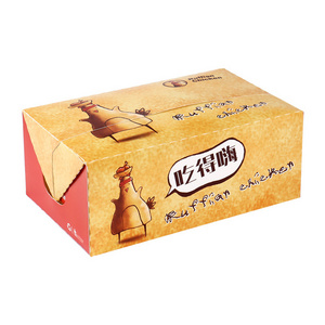 Hot selling chicken nuggets chicken chops takeaway packaging fried chicken and chips packaging in stock