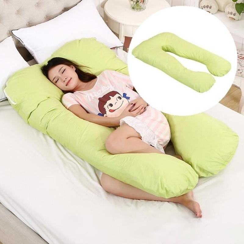 New Style Custom Cheap Pillow 100% Pure Cotton Full Body Pregnant Woman Pillow U Shape For Pregnancy Women