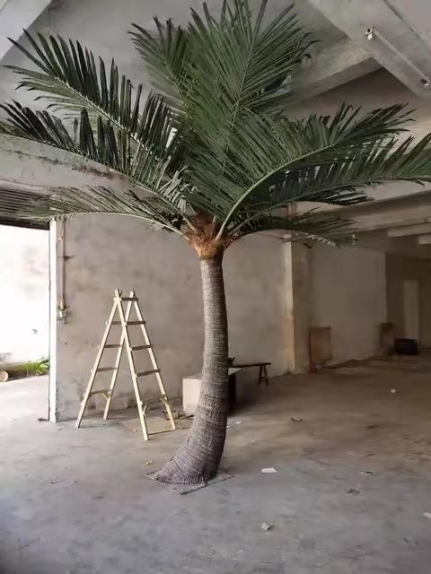 large artificial fake king coconut palm plants tree