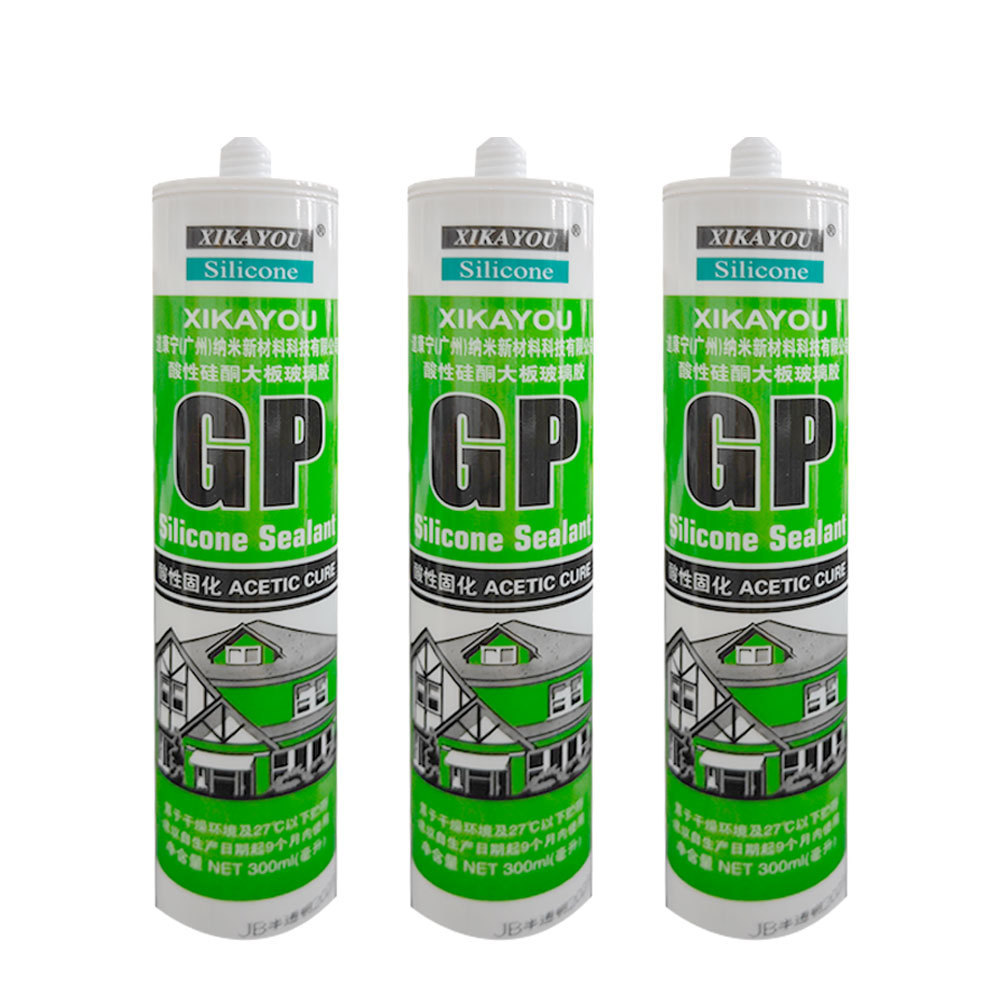 Gp Silicone Sealant Acetoxy Gap Filler Waterproof Silicone Adhesive Glue For Glass And Aluminium Oem Available