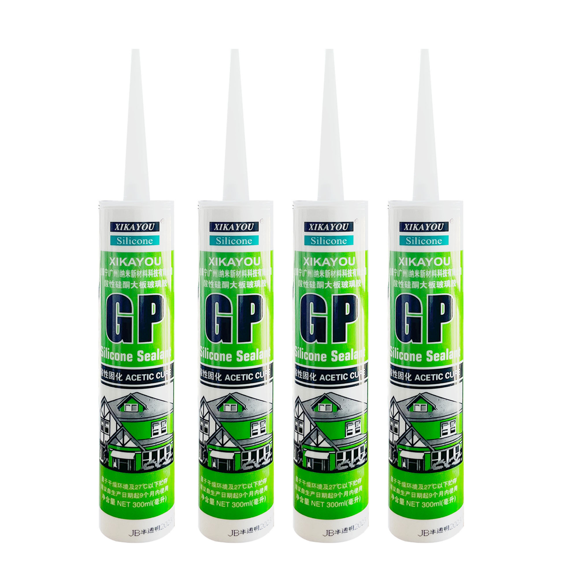 Gp Silicone Sealant Acetoxy Gap Filler Waterproof Silicone Adhesive Glue For Glass And Aluminium Oem Available