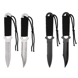 Outdoor diving multi-functional high hardness outdoor straight knife