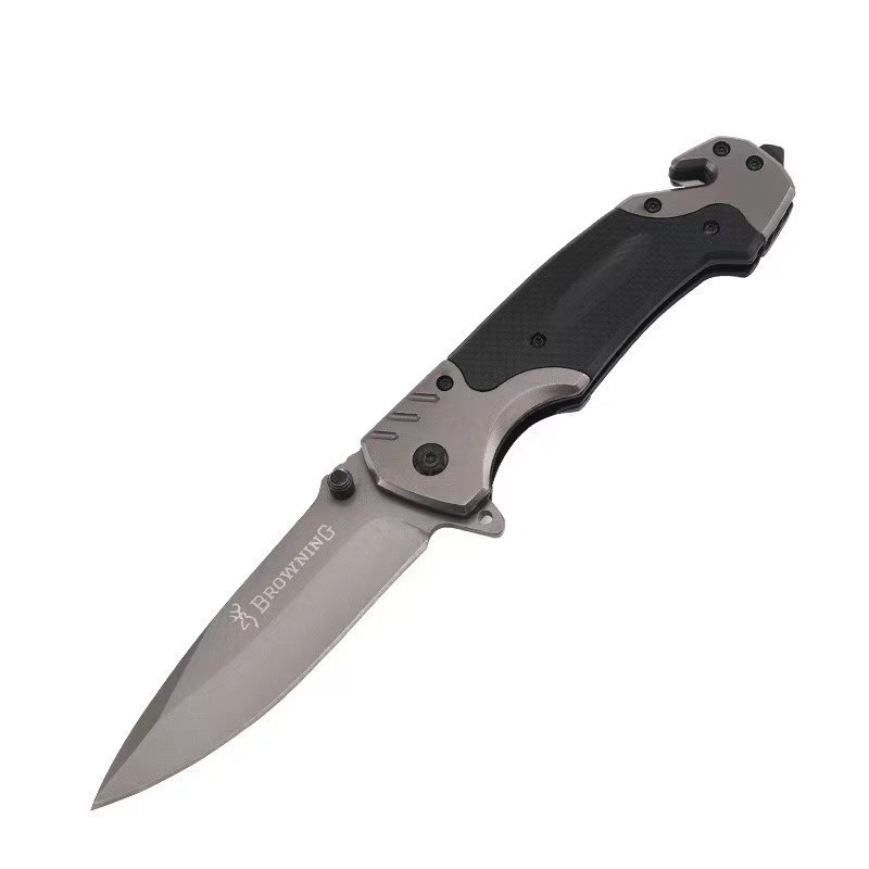 hot sales Browning stainless steel pocket knife self defense hunting survival camping outdoor knife multi tools kit