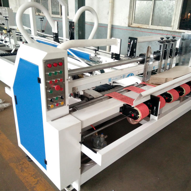 Automatic Folder Gluer machine 4-channels 2 guns cold glue system for Carton box folder gluing machine