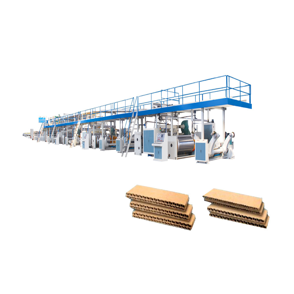 Fully Auto Corrugated paperboard cordboard Carton Box 3 5 7 Ply Making Machine/automatic corrugated board plant