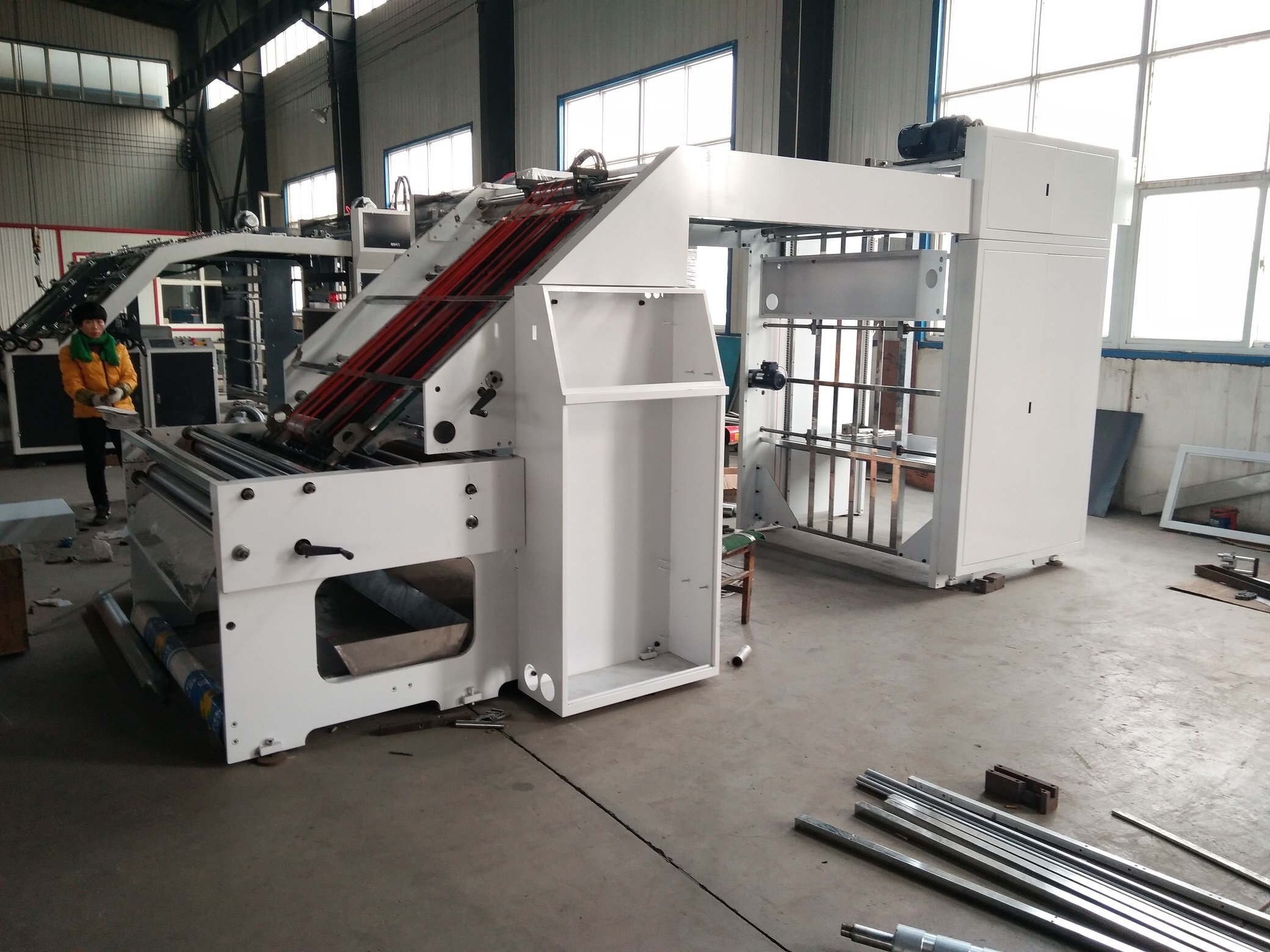 Automatic servo motor intelligent flute laminating machine/corrugated cardboard mounting machine/litho laminator