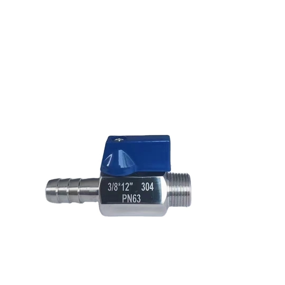 Stainless Steel 1/4 Inch Mini Ball Valve Hose End Mini Ball Valve Mini Ball Valves