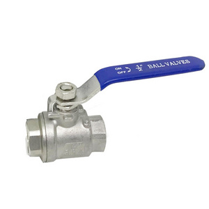 BSP NPT Male Female Thread SS304 SS316 Stainless Steel 1 PC Ball Valve CE Certificated