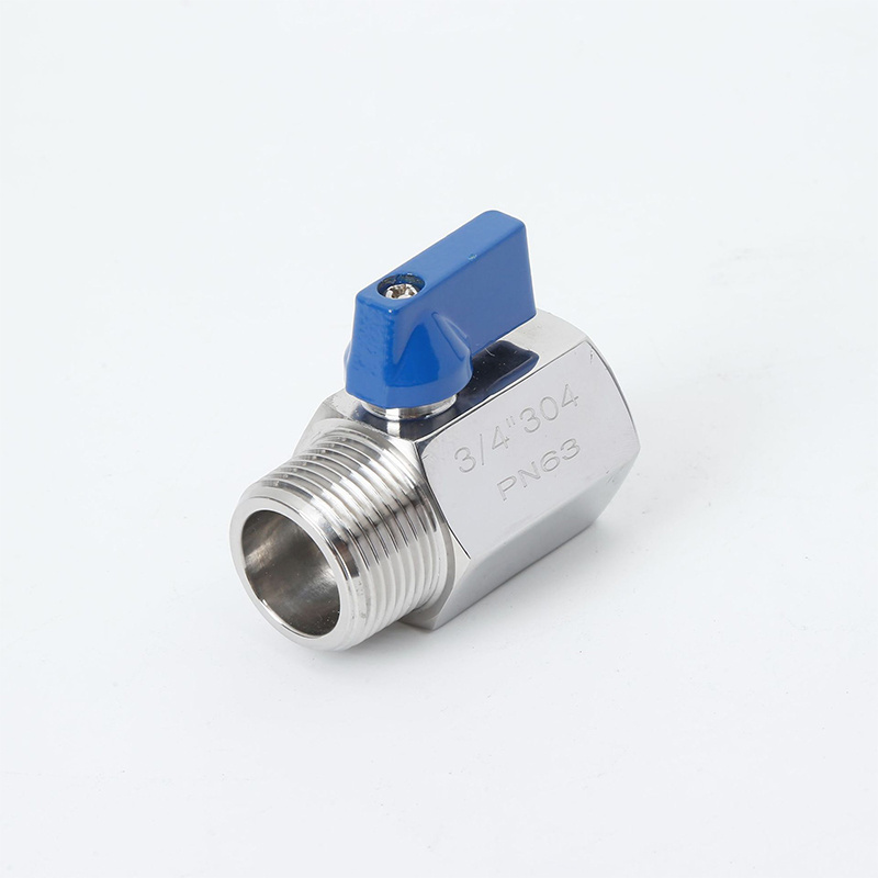 Stainless Steel 1/4 NPT Mini Air Ball Valve Male-Female Mini Ball Valve