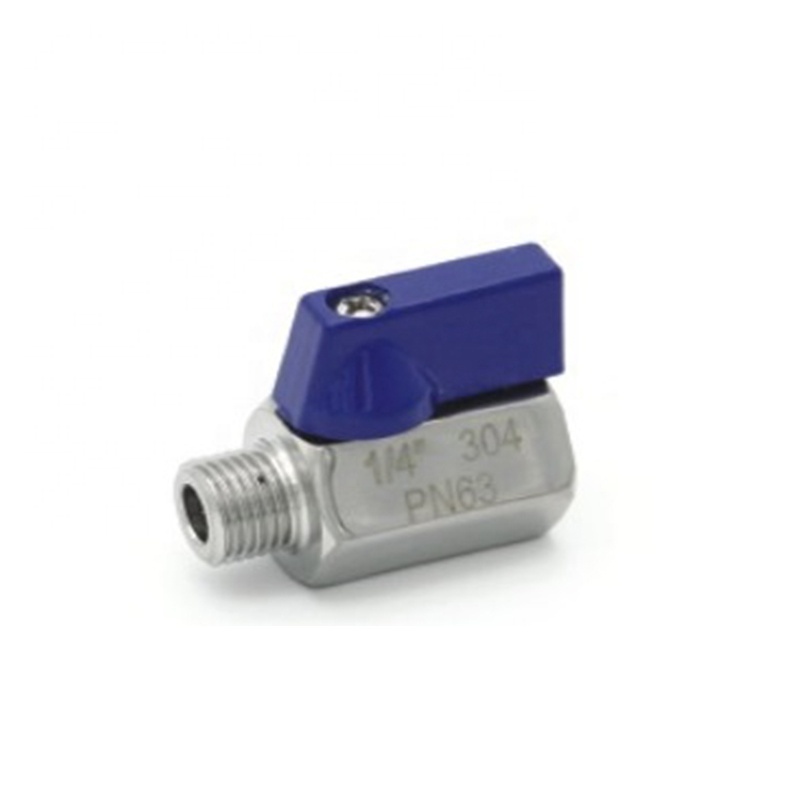 Stainless Steel 1/4 NPT Mini Air Ball Valve Male-Female Mini Ball Valve