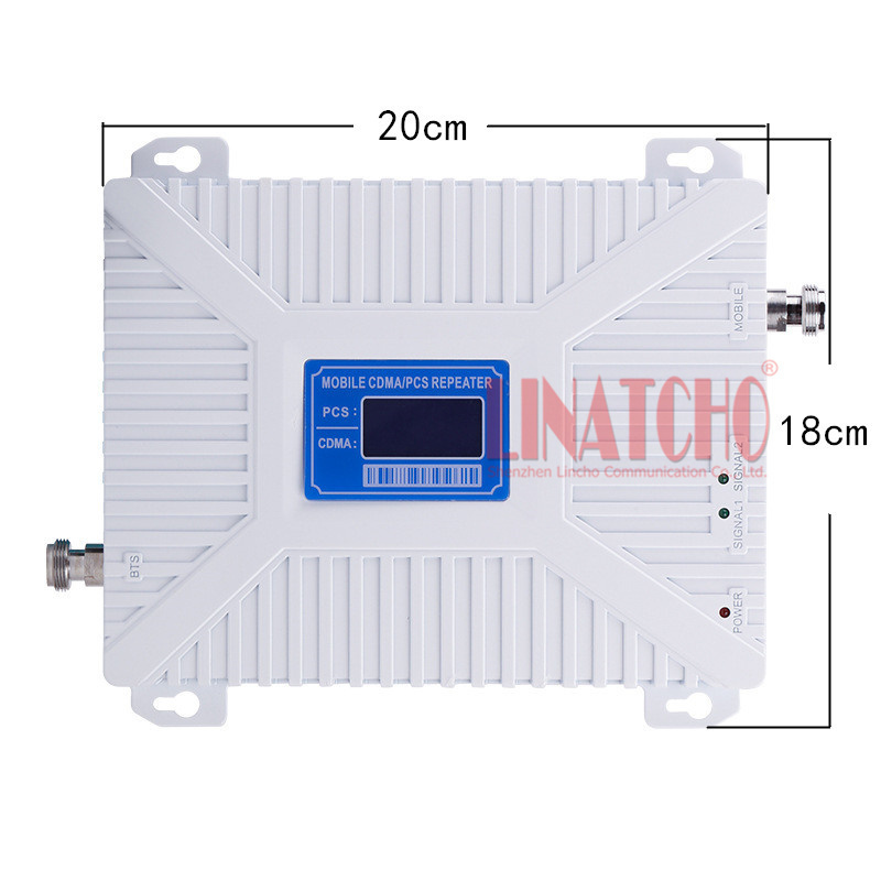 white dual band rf 800mhz pcs cdma 800 1900 mhz cell signal repeater