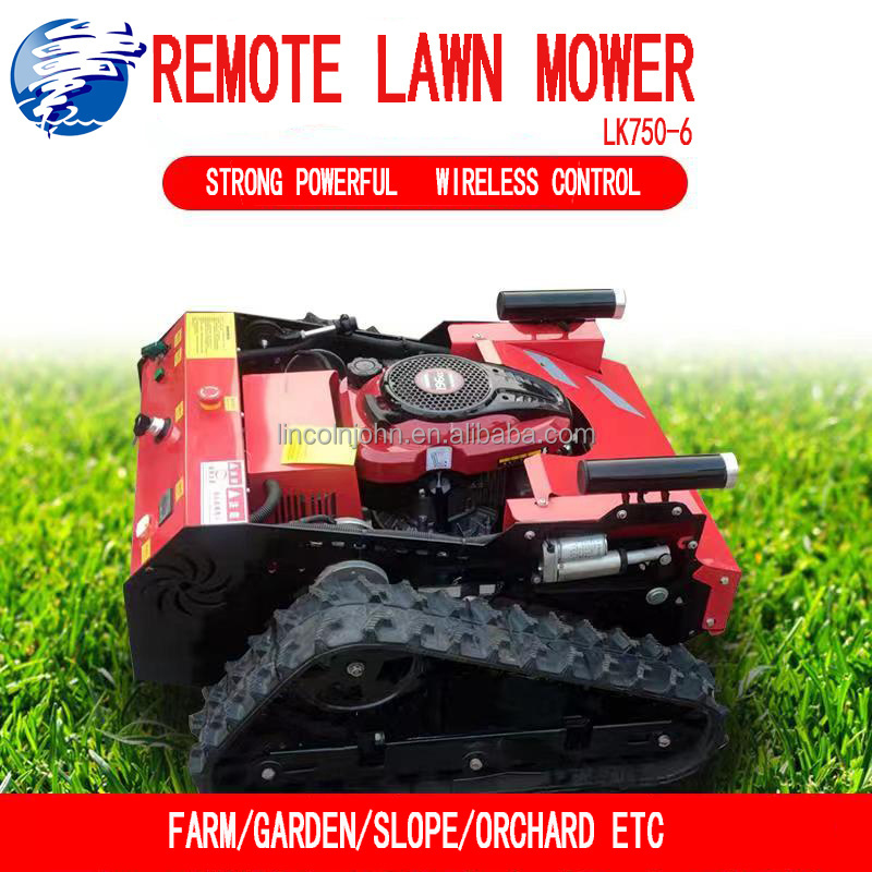 robot lawn mower E-starter electric remote control AI robot cutting lawn CE Grass Cutting Machine Crawler Brush Cutter