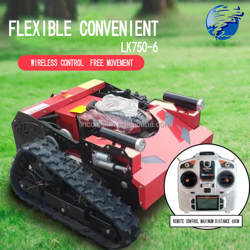 robot lawn mower E-starter electric remote control AI robot cutting lawn CE Grass Cutting Machine Crawler Brush Cutter