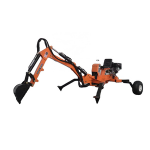 New ATV towable backhoe  with different attachments high efficiency mini backhoe