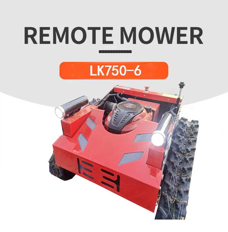 robot lawn mower E-starter electric remote control AI robot cutting lawn CE Grass Cutting Machine Crawler Brush Cutter