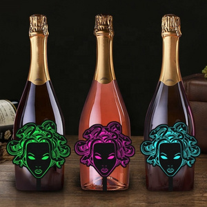 Factory Supplier Customized Led Champagne Sticker Wine El Bottle Label