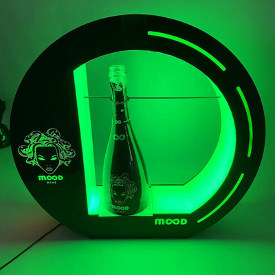 OEM Acrylic LED Bottle holder Presenter Glorifier Display VIP serving LED light stand holder for night club bar