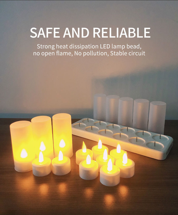 Set Of 12 Mini Flameless Moving Wick Led Tea Light Candles Warm Light Led Candle Electric Christmas Led Candles