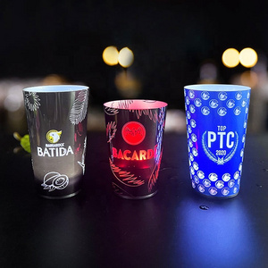 Factory Cheap Led Cup Lights Liquid Activated LED Light Up Drinking Cups 16oz