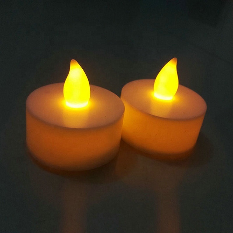 Flickering Flameless Candles, Moving Flame, Battery Operated LED Pillar Candles  Made of Wax-Like Frosted Plastic