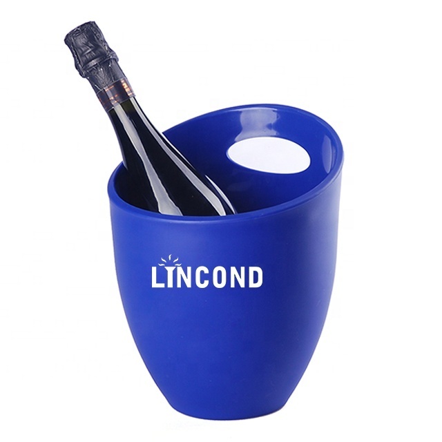 OEM Hot Sell Plastic Wine Bucket 3L Wine Bottle Cooler Beer Champagne Ice Bucket For Hotel Party